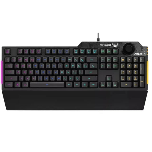 ASUS RA04 TUF GAMING K1 RGB Keyboard, Volume Knob, 19 Key Rollover, Spill Resistance, Programmabl...