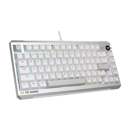 ASUS TUF Gaming K4 Magnetic - White, magnetic switches, 8000Hz polling, 0.1–3.3mm actuation, RGB,... - Image 2