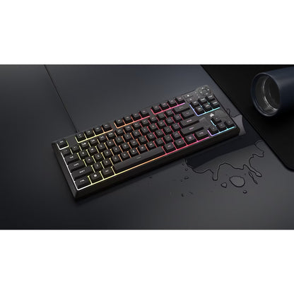 Corsair K55 CORE TKL RGB Gaming Keyboard, 1000Hz, 12KRO, rubber-dome switched, USB 2.0 wired, ded... - Image 2
