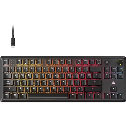 Corsair K70 CORE TKL RGB Mechanical Gaming Keyboard, MLX Red switches, full key rollover, RGB, 1,...