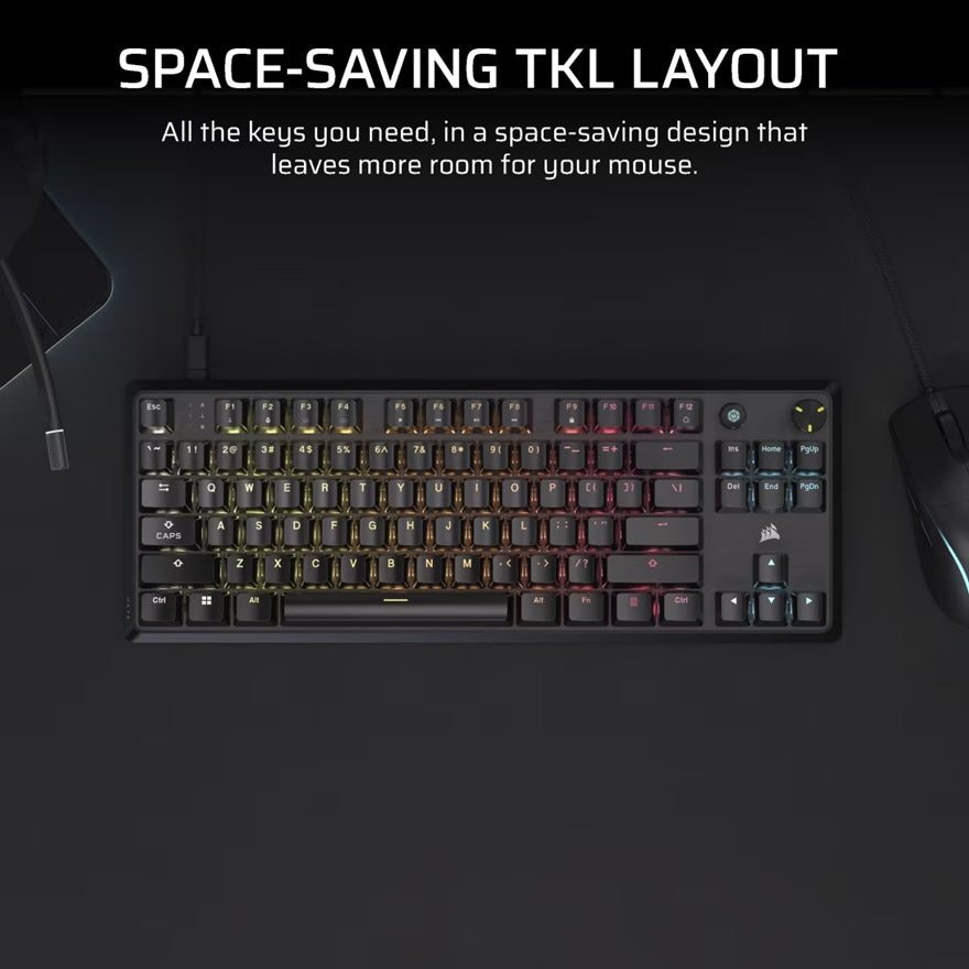 Corsair K70 CORE TKL RGB Mechanical Gaming Keyboard, MLX Red switches, full key rollover, RGB, 1,... - Image 3