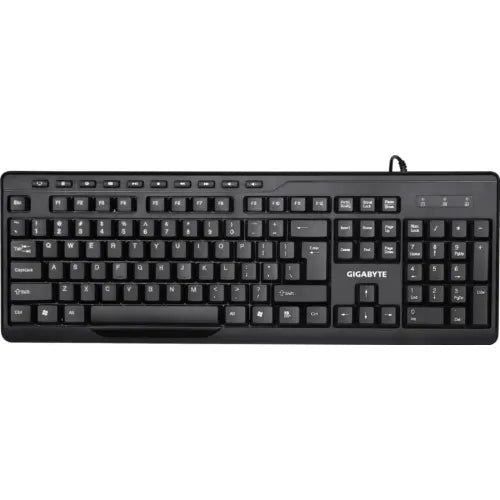 (LS) Gigabyte KM6300 USB Wired Keyboard  Mouse Combo multimedia controls 1000dpi Adjustable Porta... - Image 2