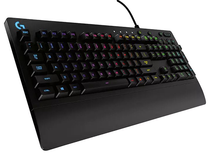 Logitech G213 Prodigy RGB Gaming Keyboard, 16.8 Million Lighting Colors Mech-Dome Backlit Keys De...