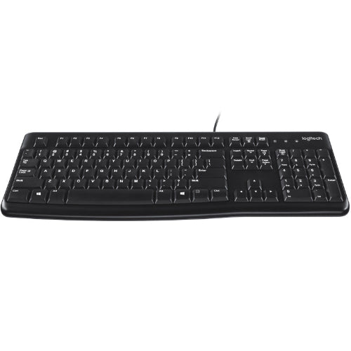Logitech K120 Wired Keyboard Quiet typing Spill-resistant Durable keys Thin profile Curved space... - Image 3