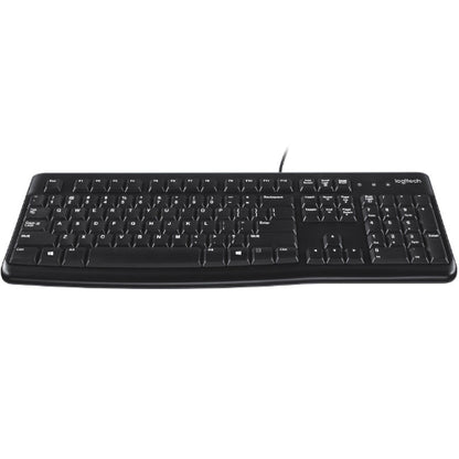 Logitech K120 Wired Keyboard Quiet typing Spill-resistant Durable keys Thin profile Curved space... - Image 3