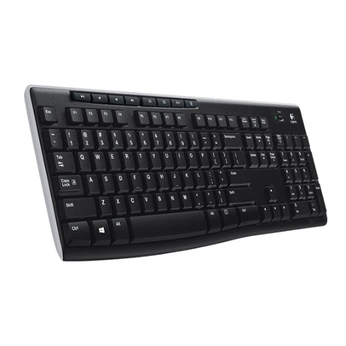 Logitech K270 2.4 GHz Wireless Full Size Keyboard 128-bit AES encryption 24-month battery life Sp... - Image 3