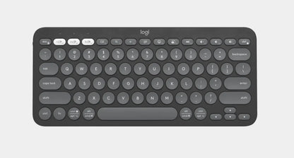 Logitech PEBBLE KEYS 2 K380S Slim, minimalist Bluetooth® Wireless Keyboard with customizable keys...