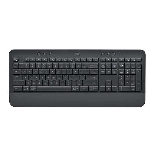 Logitech Signature K650 Comfort Full-Size Wireless Keyboard with Wrist Rest Graphite - Keyboards