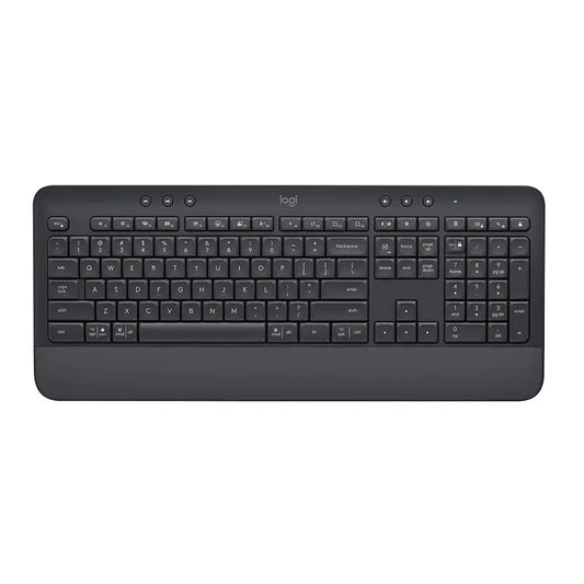Logitech Signature K650 Comfort Full-Size Wireless Keyboard with Wrist Rest Graphite - Keyboards