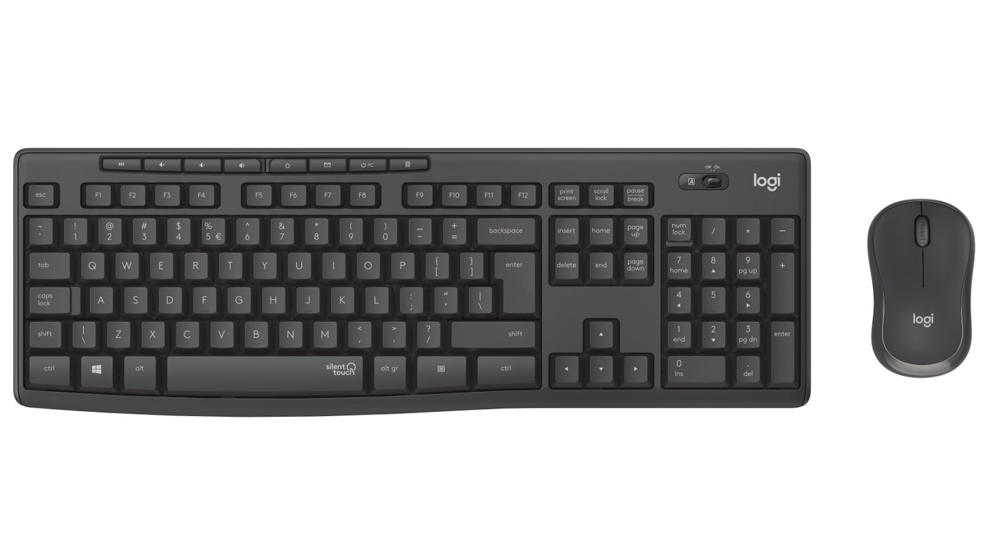 Logitech MK295 WIRELESS SILENT  KEYBOARD AND MOUSE COMBO, 2.4GHZ USB RECEIVER - 1YR WTY - Keyboards