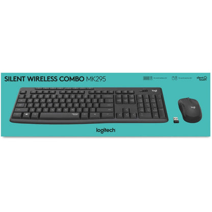 Logitech MK295 WIRELESS SILENT  KEYBOARD AND MOUSE COMBO, 2.4GHZ USB RECEIVER - 1YR WTY - Keyboards - Image 4