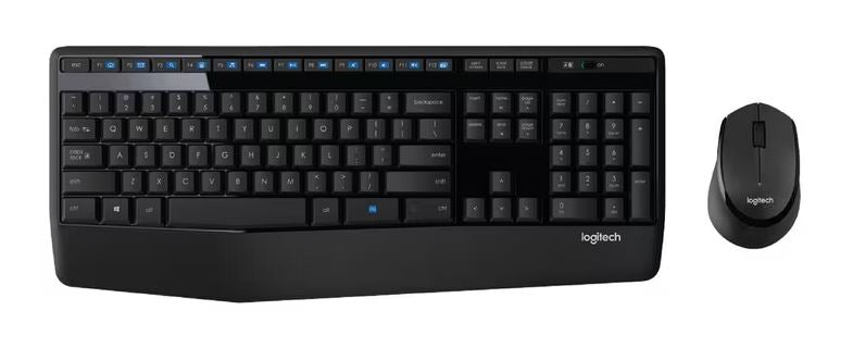 Logitech MK345 Wireless Keyboard  Mouse Combo Full Size 12 Media Key Long Battery Life Comfortabl...