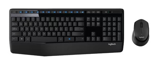 Logitech MK345 Wireless Keyboard  Mouse Combo Full Size 12 Media Key Long Battery Life Comfortabl...