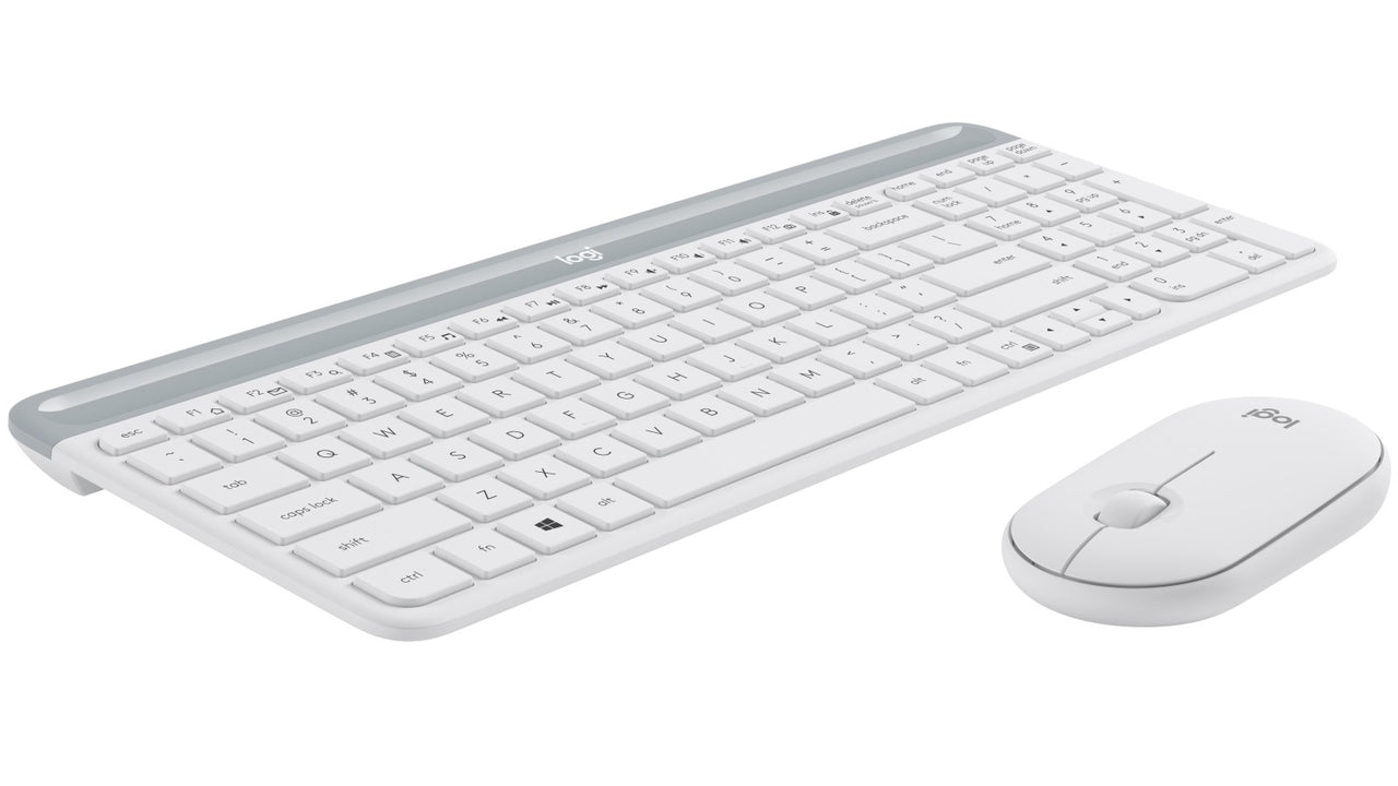 (LS)Logitech MK470 Slim Wireless Keyboard Mouse Combo Nano Receiver 1 Yr Warranty -White - Keyboards - Image 2