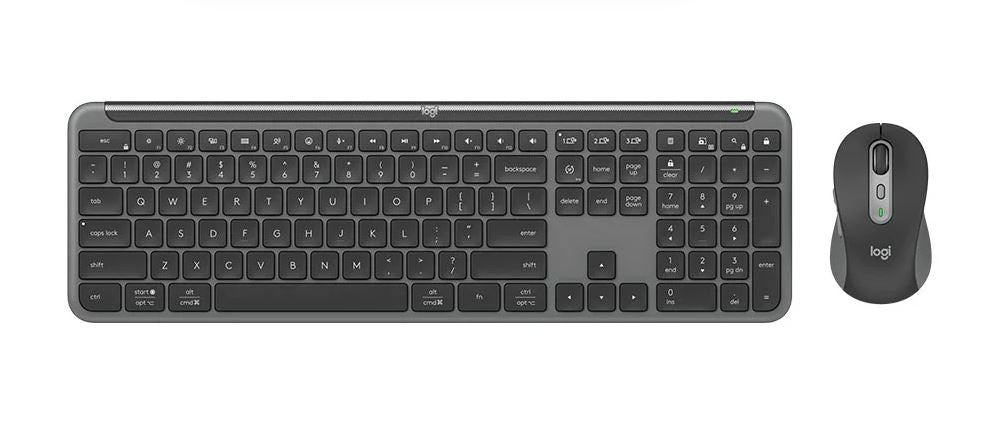 Logitech SIGNATURE SLIM COMBO MK950 -Graphite Keyboard Full-size layout with number pad Mouse 100...