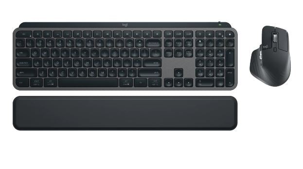Logitech MX KEYS S COMBO Performance Combo: MX Master 3S, MX Keys S  MX Palm Rest 8000 DPI (Graph...