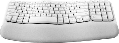 (LS) Logitech Ergo Series Wave Keys Wireless Ergonomic Keyboard (Off-white) - Keyboards - Image 2