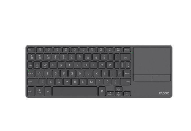 RAPOO E900T Wireless Keyboard w/ Touchpad, Up to 4 Devices Quick Switch, Ultra Slim 3.9mm, Alumin...