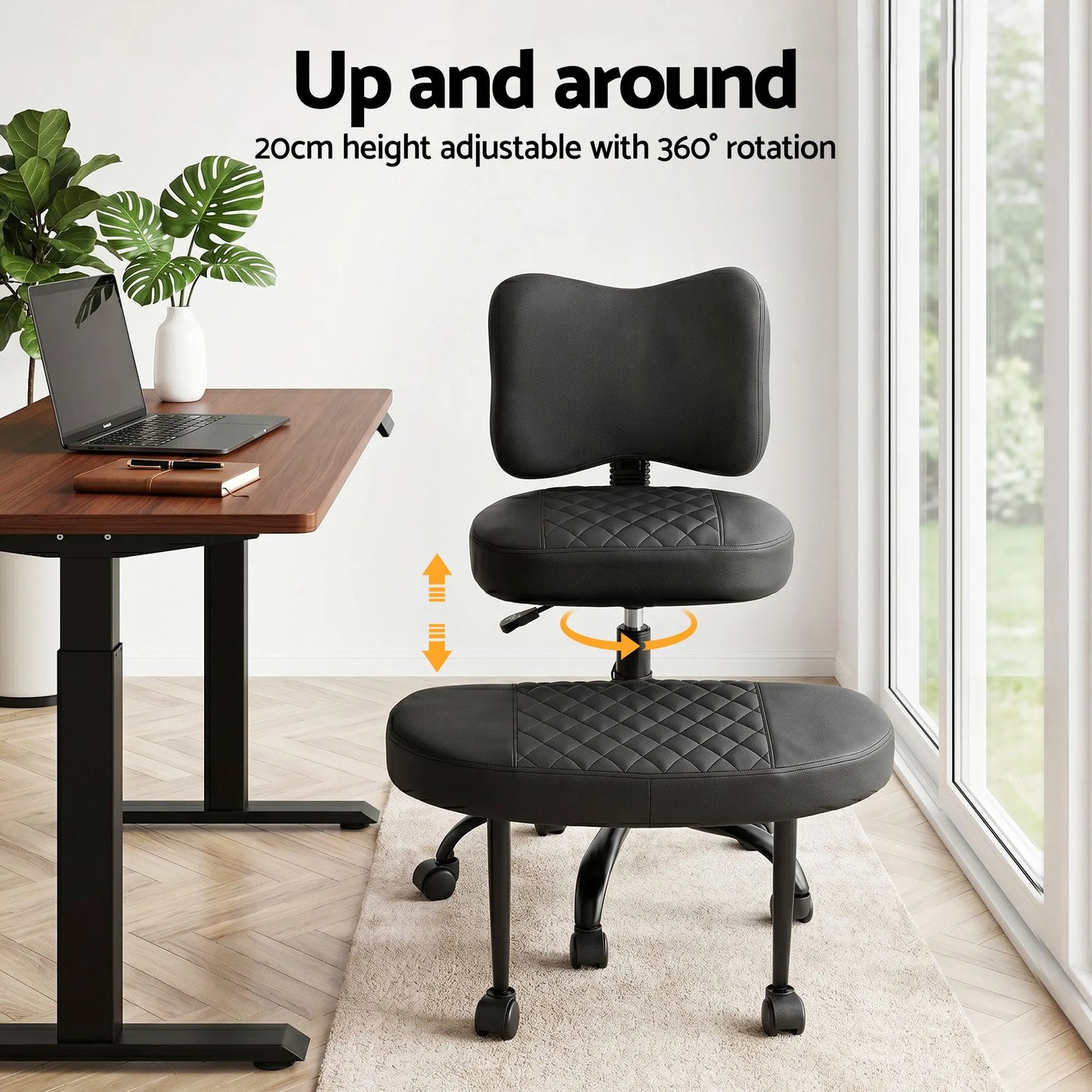 Artiss Cross Legged Kneeling Chair Adjustable Meditation Ergonomic Office Seat  - Image 7