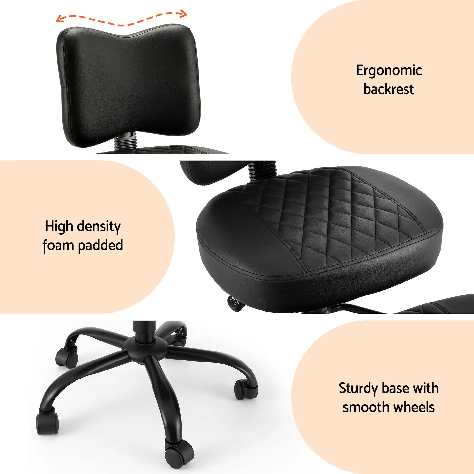 Artiss Cross Legged Kneeling Chair Adjustable Meditation Ergonomic Office Seat  - Image 9