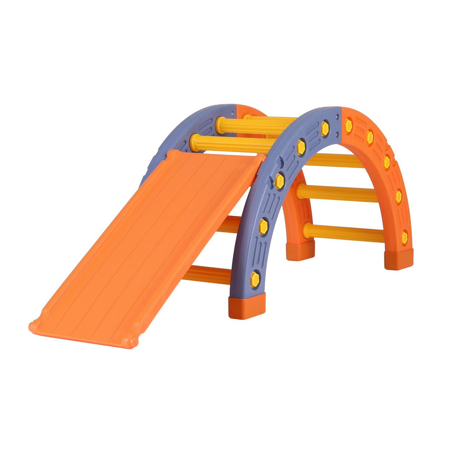 Keezi Kids Climbing Frame Set With Slide Indoor Outdoor Toddler Toys Pikler Arch Climber - Image 3