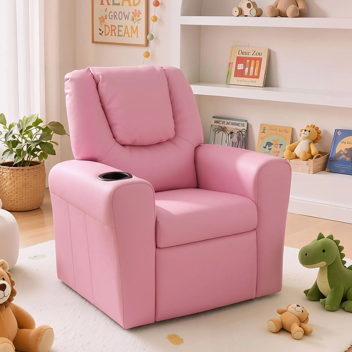 Keezi Kids Recliner Chair PU Leather Sofa Lounge Couch Children Armchair - Image 9