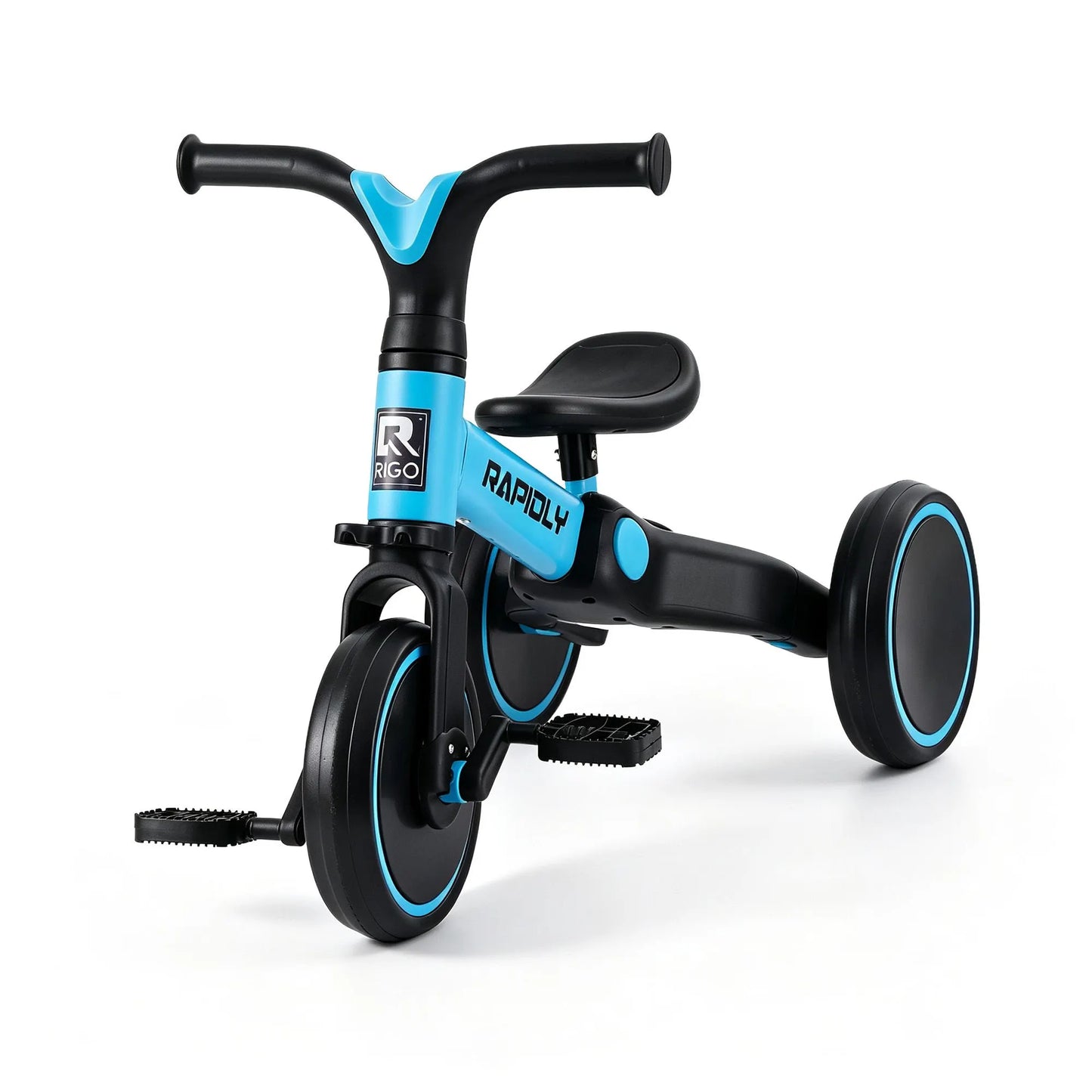 RIGO Tricycle Bike, Kids Bike with 3 wheels, Carbon Steel 70cm Blue - Image 9