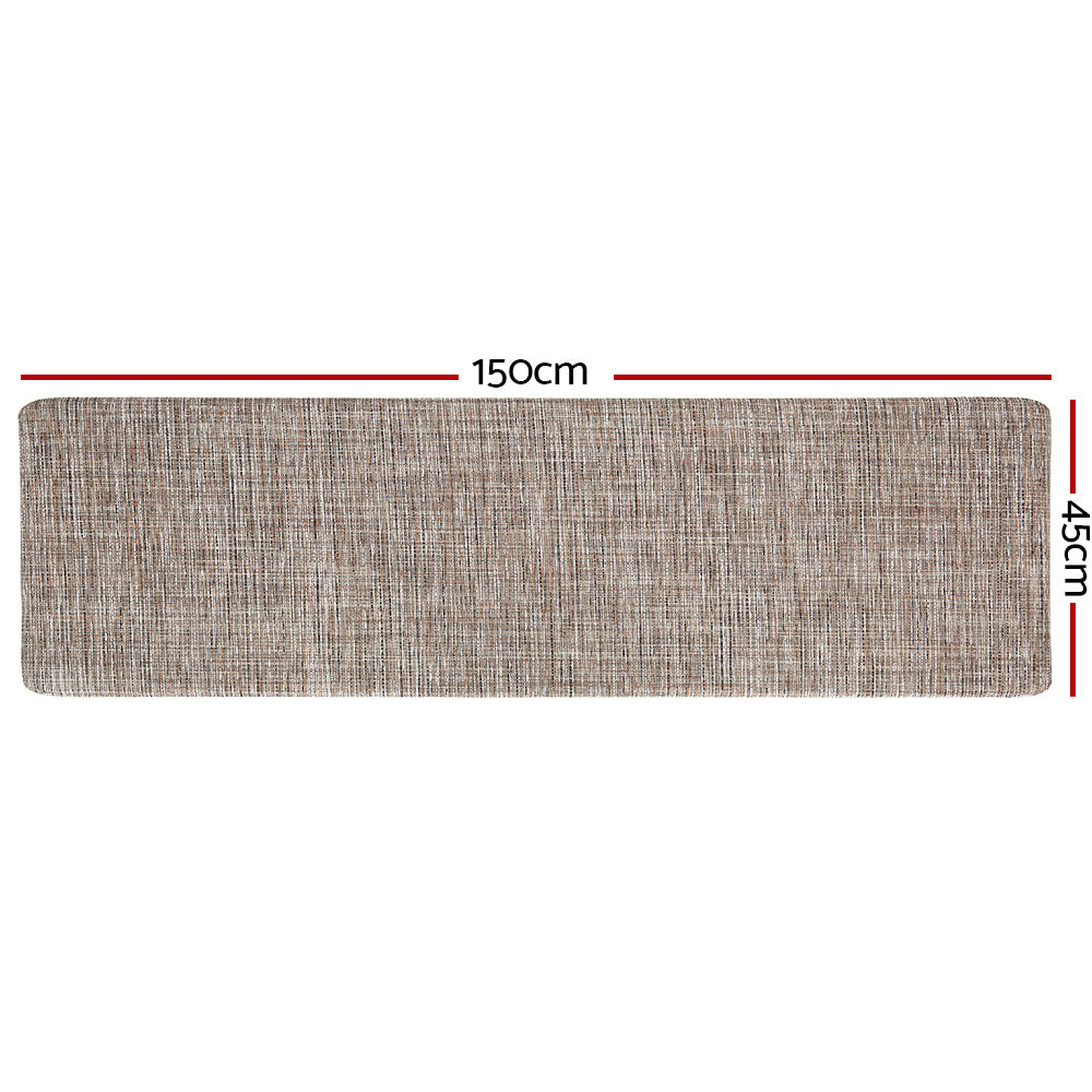 Artiss Kitchen Mat 45x150cm Textilene Floor Rug Carpet Non-slip - Image 2