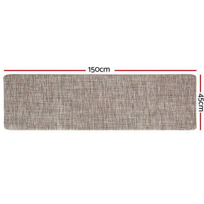 Artiss Kitchen Mat 45x150cm Textilene Floor Rug Carpet Non-slip - Image 2