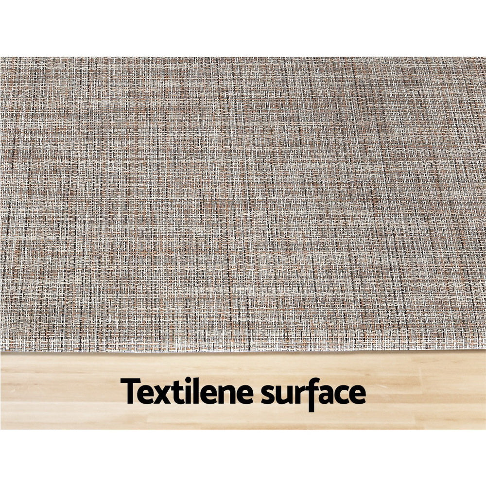 Artiss Kitchen Mat 45x150cm Textilene Floor Rug Carpet Non-slip - Image 4