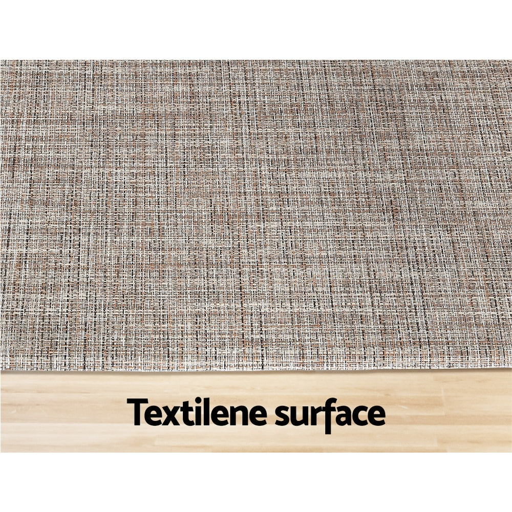 Artiss Kitchen Mat 45x75cm Textilene Floor Rug Carpet Non-slip - Image 4