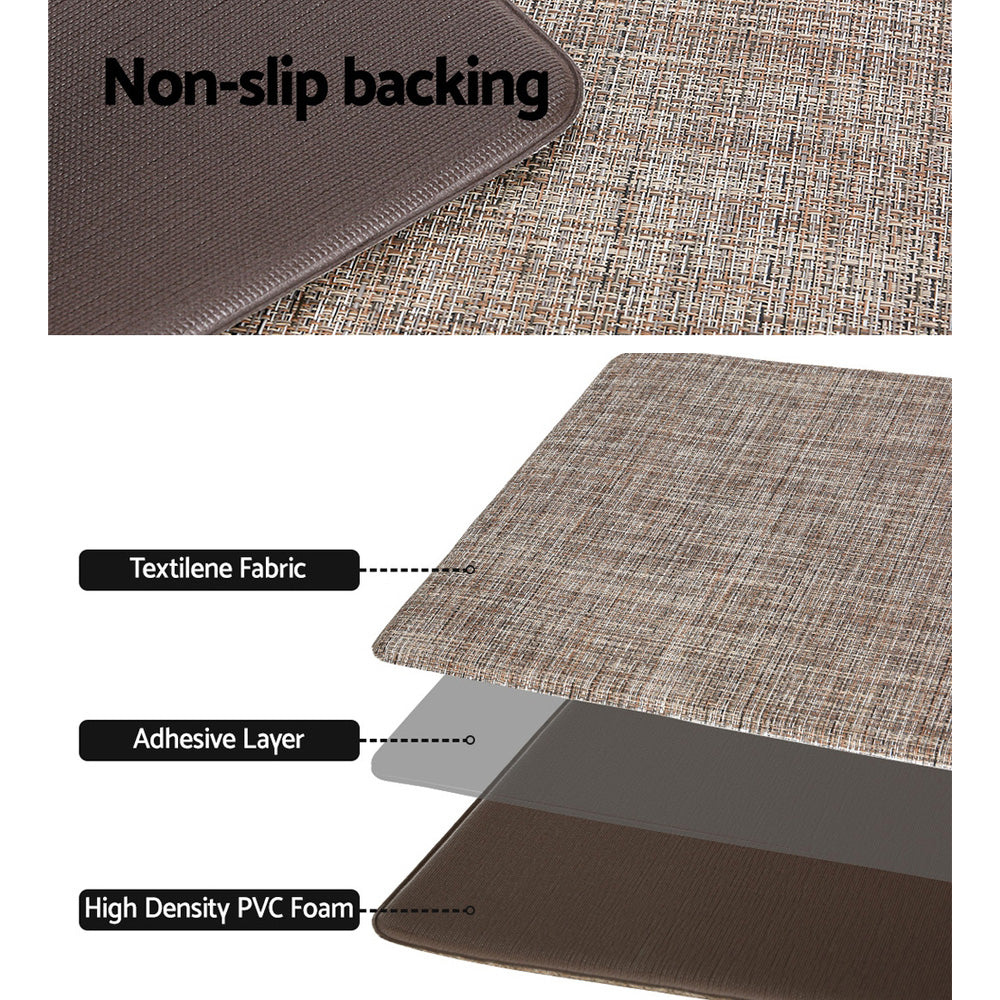 Artiss Kitchen Mat 45x75cm Textilene Floor Rug Carpet Non-slip - Image 6