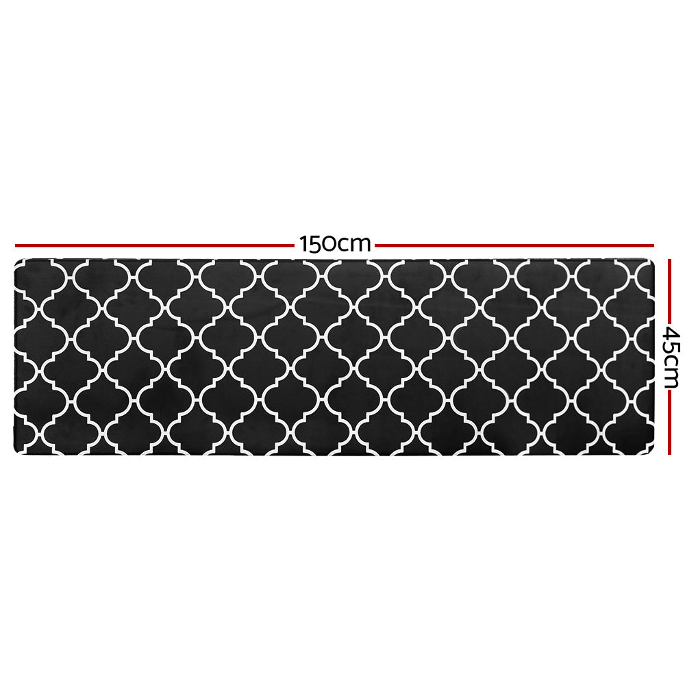 Artiss Kitchen Mat 45x150cm PVC Floor Rug Carpet Non-slip Gina - Image 2