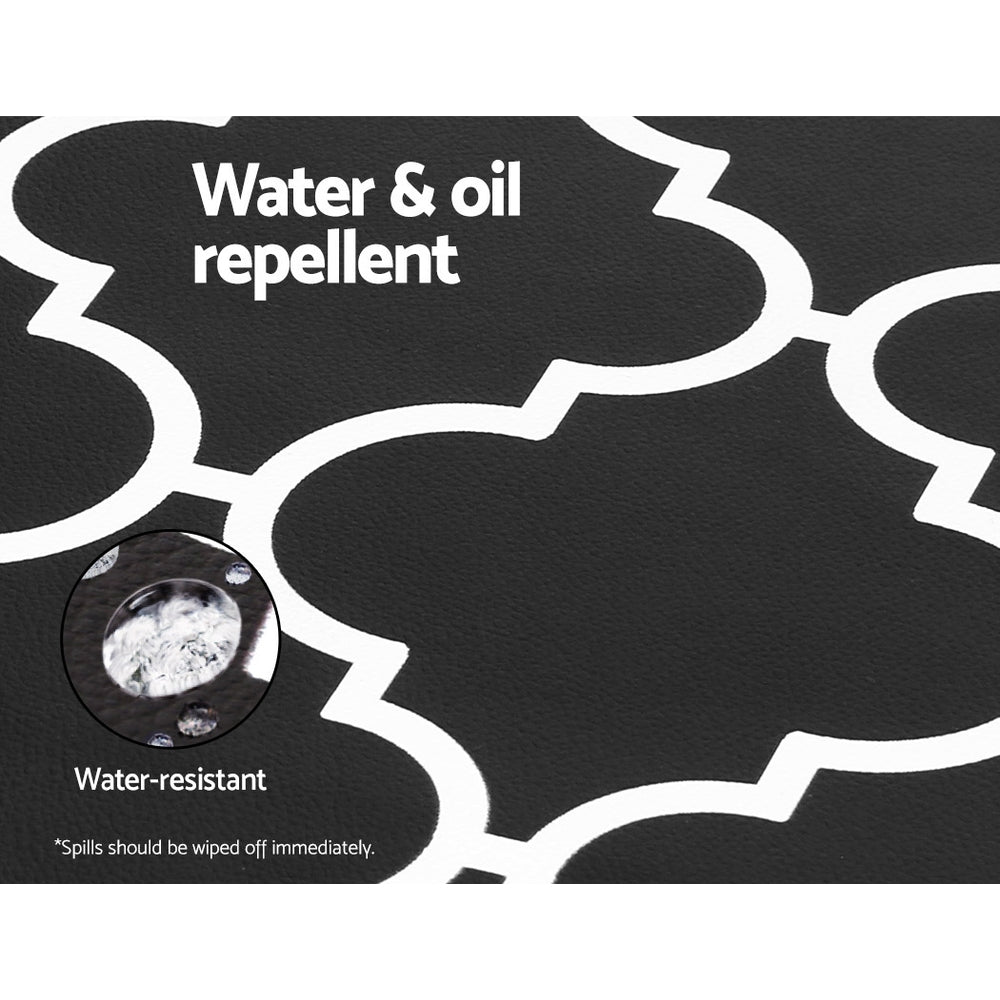 Artiss Kitchen Mat 45x75cm PVC Floor Rug Carpet Non-slip Gina - Image 4