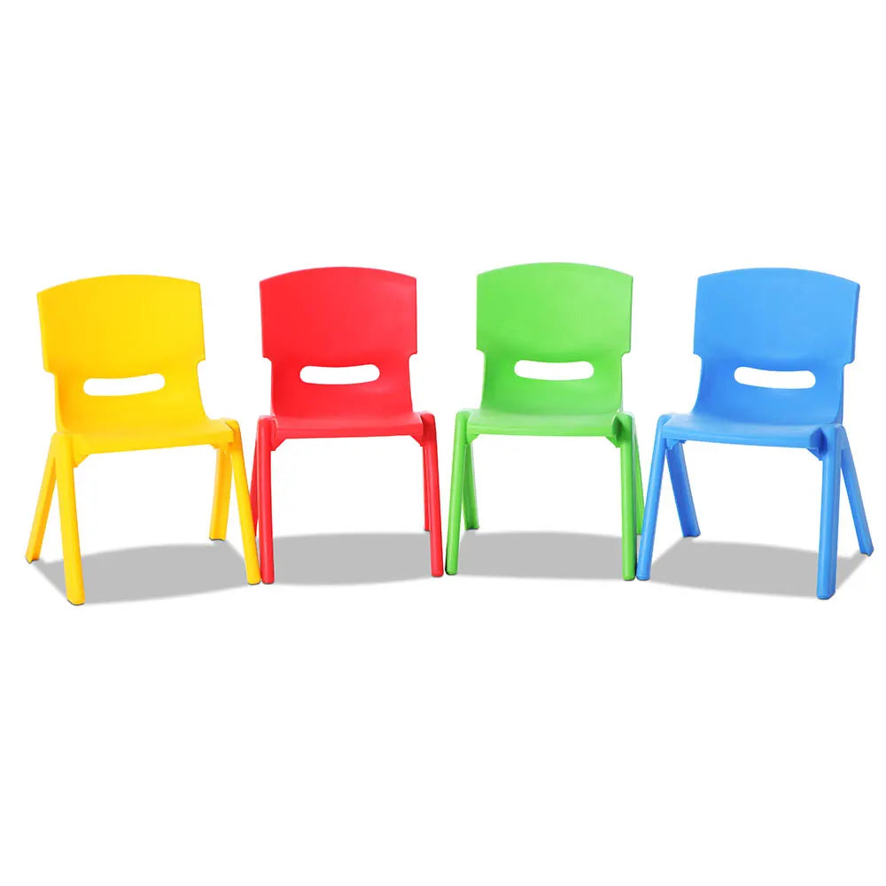 Keezi Kids Chairs Set Plastic Set of 4 Activity Study Chair 50KG - Image 8