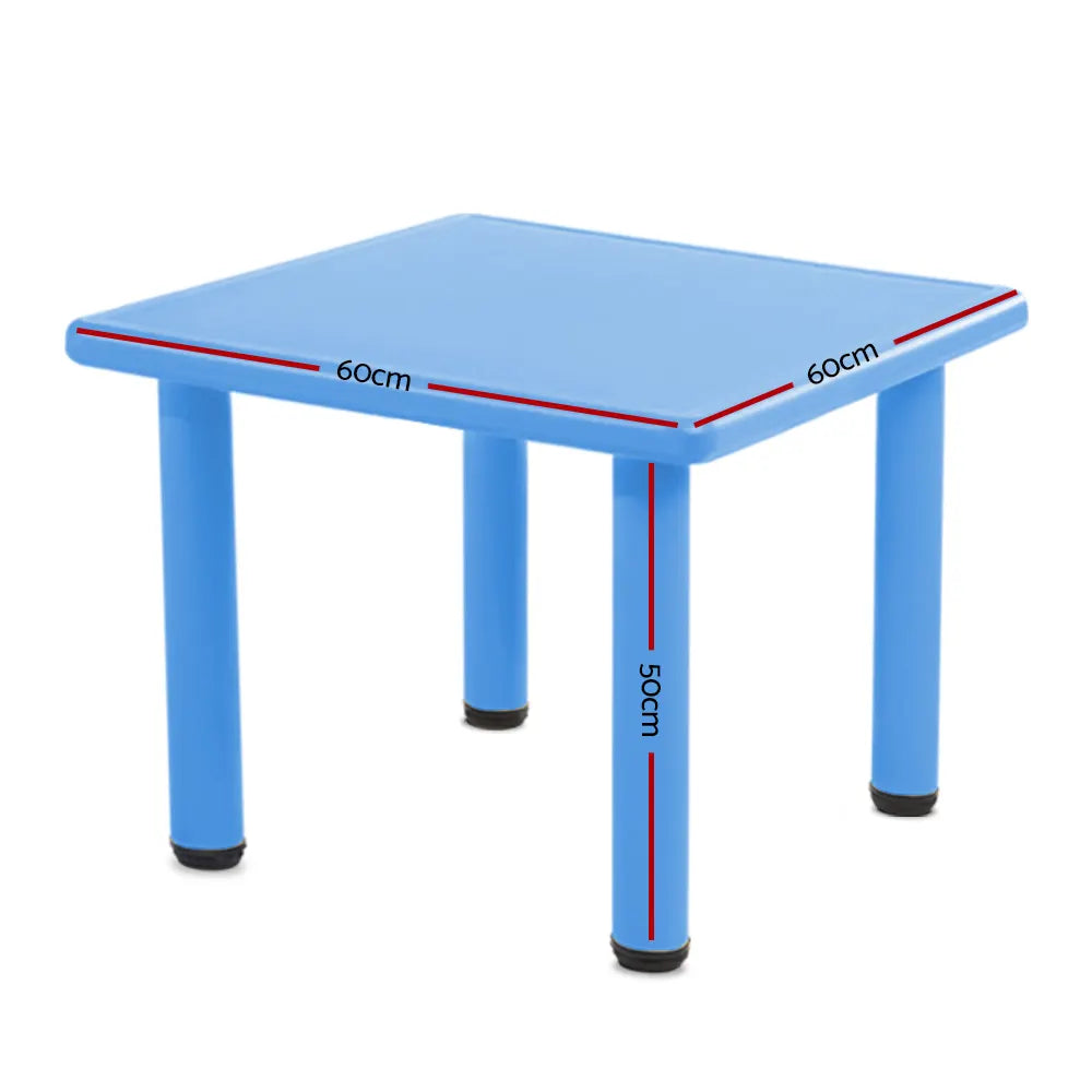 Keezi Kids Table Plastic Square Activity Study Desk 60X60CM - Image 2