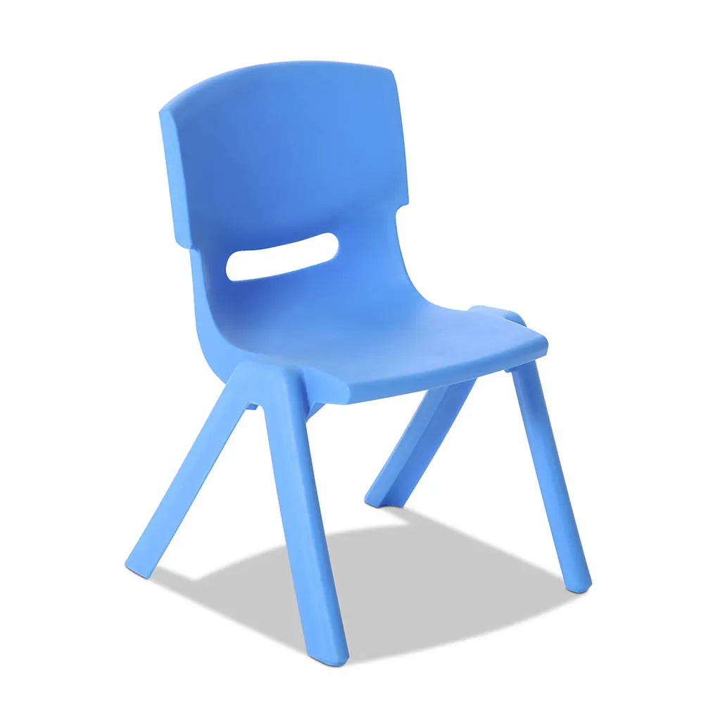 Keezi 5PCS Kids Table and Chairs Set Children Study Desk Furniture Plastic 4 Chairs - Image 7