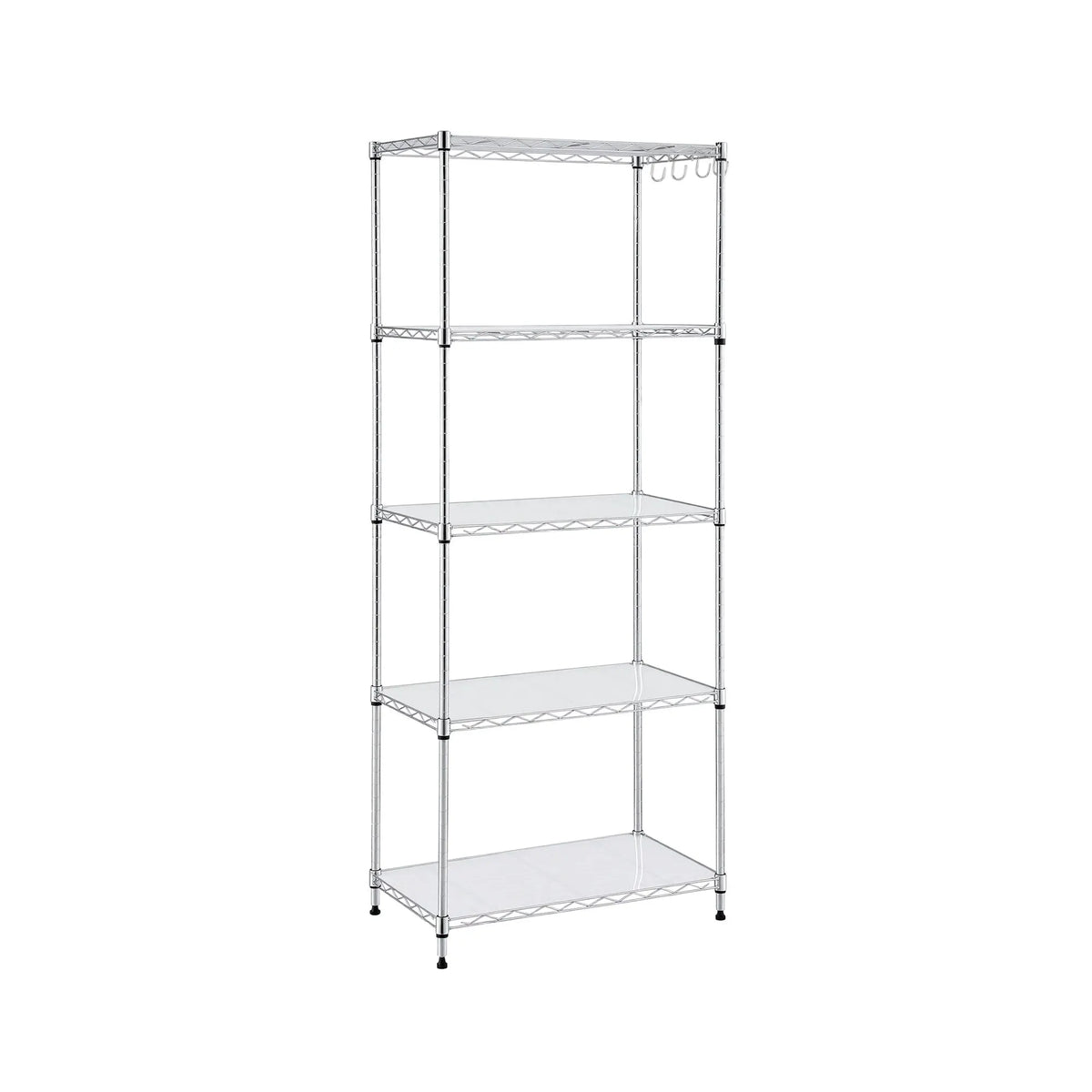Artiss 5-Tier Kitchen Rack Shelf Shelving Unit 60x35x150CM Adjustable Metal Storage Shelves Silver - Image 2
