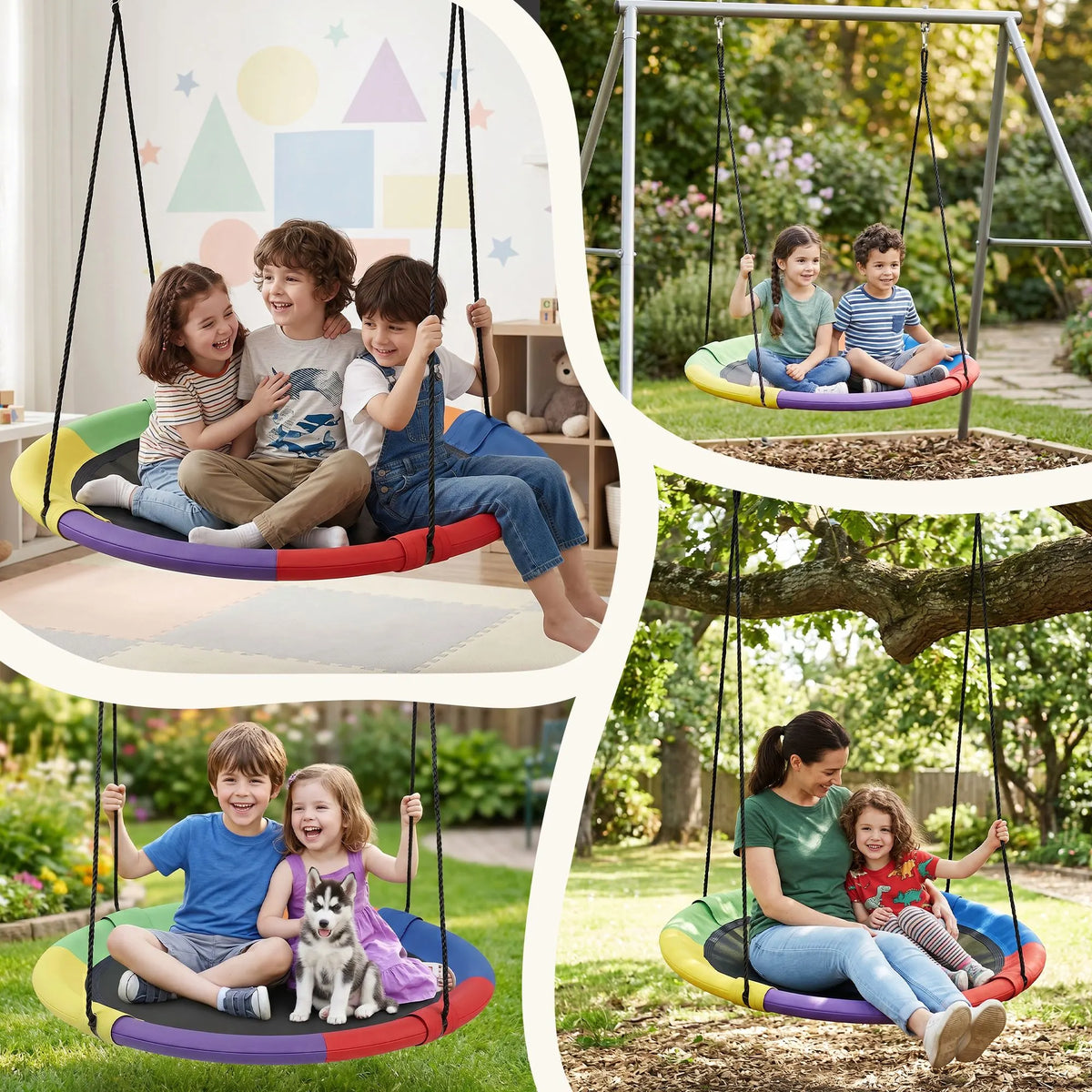 Gardeon Tree Swing Hammock 100cm for Backyard Porch Outside Playground - Image 6