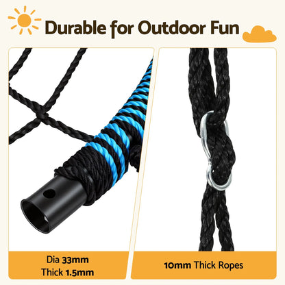 Gardeon Tree Swing Net Hammock 98.5cm for Backyard Porch Outside Playground - Image 5
