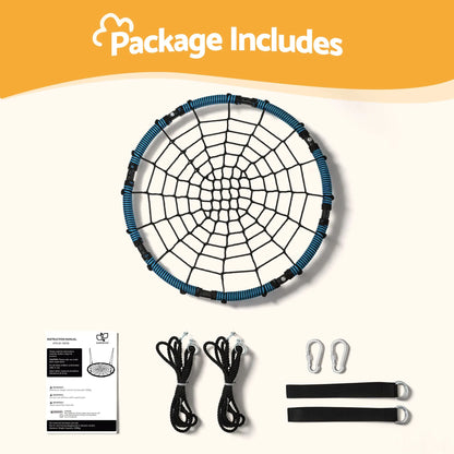 Gardeon Tree Swing Net Hammock 98.5cm for Backyard Porch Outside Playground - Image 8
