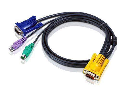 Aten KVM Cable 3m with VGA  PS/2 to 3in1 SPHD  to suit CS7xE, CS13xx, CS17xxA, CS17xxi, CL5xxx, C...