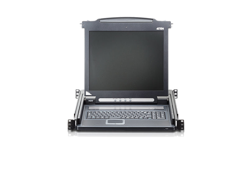 Aten Rackmount Single Rail LCD Console VGA PS/2-USB w/ 19' LCD Display, 1x Custom KVM Cable Inclu... - Image 3