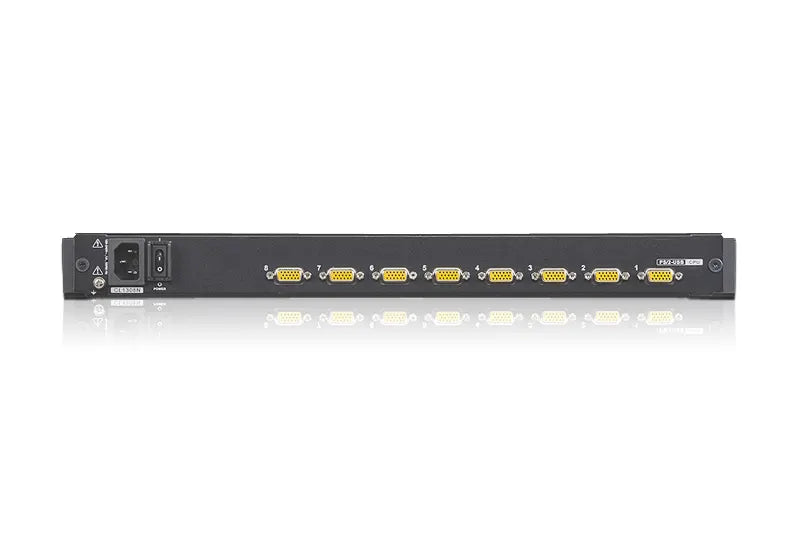 Aten Rackmount KVM Switch 8 Port VGA PS/2-USB w/ 19' LCD Display, 2x Custom KVM Cables Included,... - Image 2