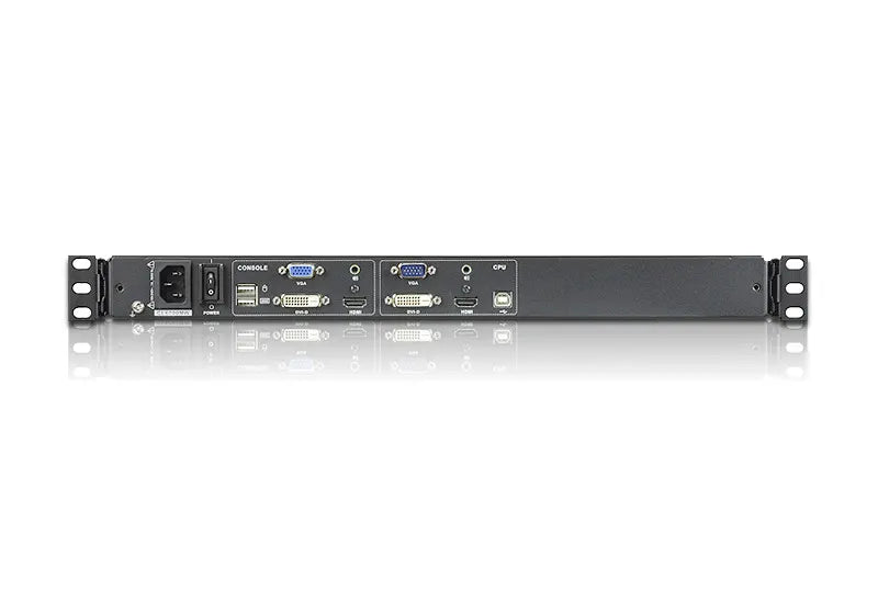 Aten Rackmount Single Rail LCD Console VGA,HDMI,DVI  VGA w/ 17.3' LCD Display, 1x Custom KVM Cabl... - Image 2