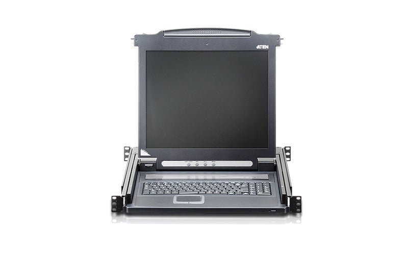Aten Rackmount Single Rail LCD Console VGA,HDMI,DVI  VGA w/ 17.3' LCD Display, 1x Custom KVM Cabl... - Image 3