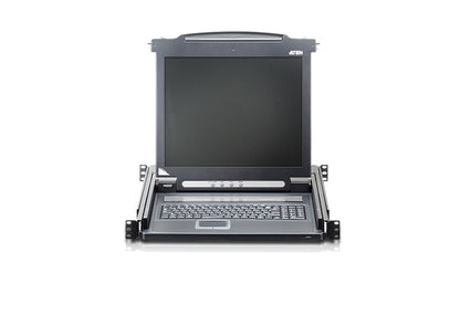 Aten Rackmount Single Rail LCD Console VGA,HDMI,DVI  VGA w/ 17.3' LCD Display, 1x Custom KVM Cabl... - Image 3