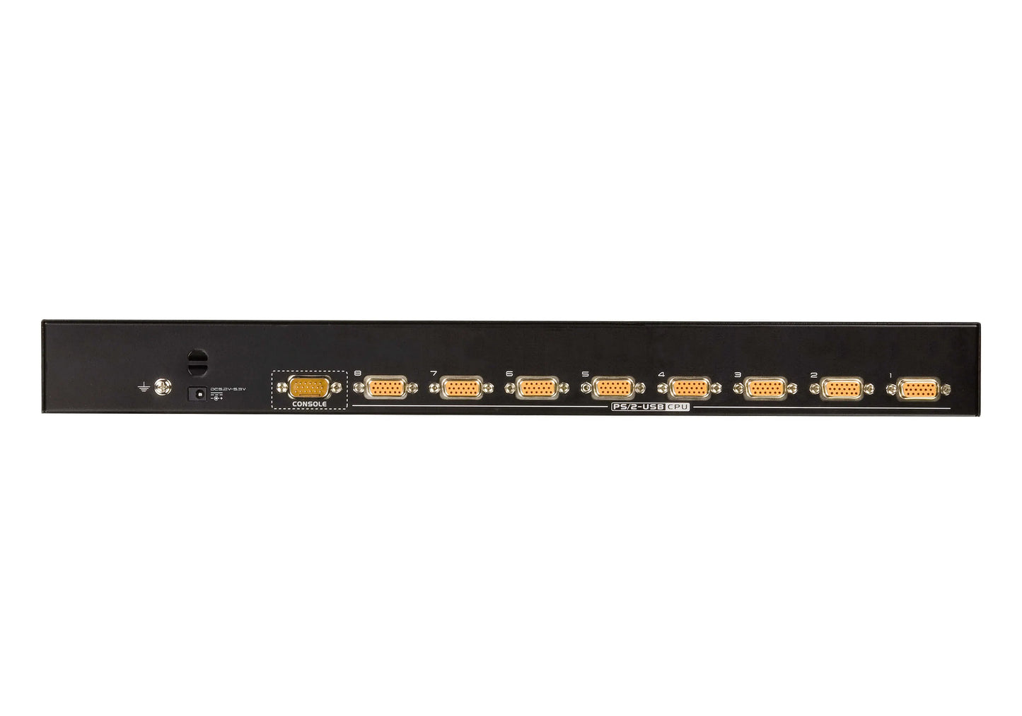 Aten Rackmount KVM Switch 8 Port VGA PS/2-USB, 1x Custom KVM Cable Included, Selection Via Front... - Image 2