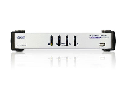 Aten Desktop KVMP Switch 4 Port Dual Display VGA w/ audio, 4x Custom KVM Cables Included, 2x USB... - Image 3