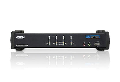 Aten Desktop KVMP Switch 4 Port Single Display DVI w/ 7.1 audio, 4x Custom KVM Cables Included, 2... - Image 3